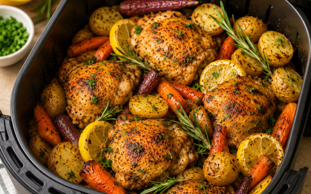 Air Fryer Lemon Rosemary Chicken